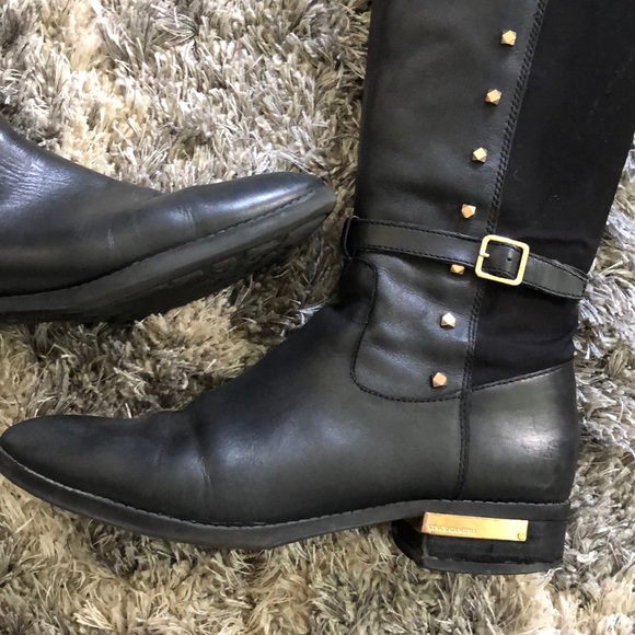 Vince Canuto black and gold tall boots - Picture 5 of 7